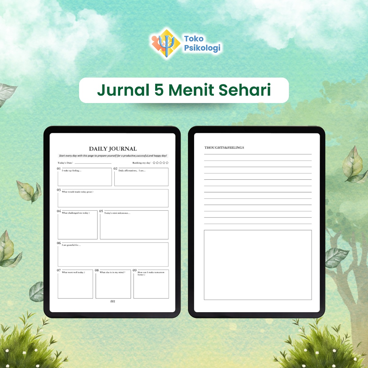 Jurnal 5 Menit Sehari | Toko Psikologi