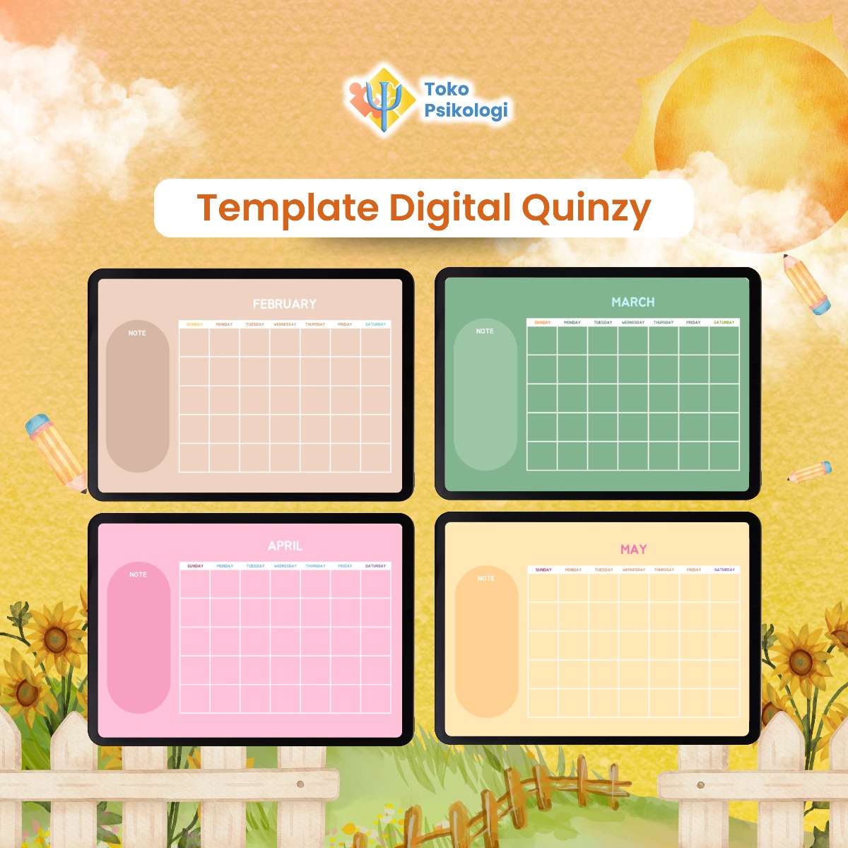 Template Digital Quinzy | Toko Psikologi